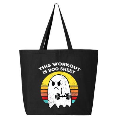 Funny This Workout Is Boo Sheet Halloween Ghost Exercise Gym 25L Jumbo Tote
