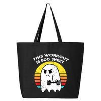 Funny This Workout Is Boo Sheet Halloween Ghost Exercise Gym 25L Jumbo Tote