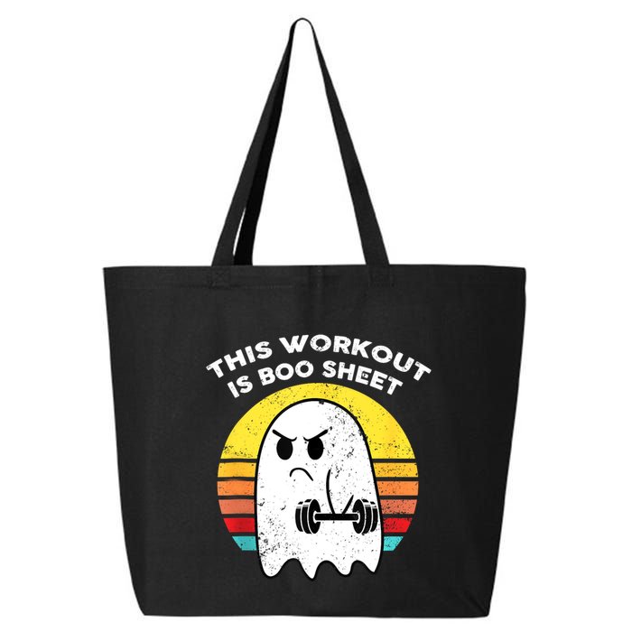 Funny This Workout Is Boo Sheet Halloween Ghost Exercise Gym 25L Jumbo Tote