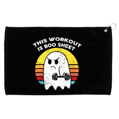 Funny This Workout Is Boo Sheet Halloween Ghost Exercise Gym Grommeted Golf Towel
