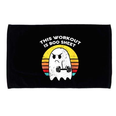 Funny This Workout Is Boo Sheet Halloween Ghost Exercise Gym Microfiber Hand Towel