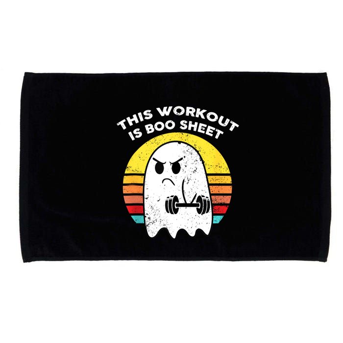 Funny This Workout Is Boo Sheet Halloween Ghost Exercise Gym Microfiber Hand Towel