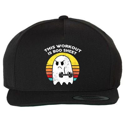Funny This Workout Is Boo Sheet Halloween Ghost Exercise Gym Wool Snapback Cap