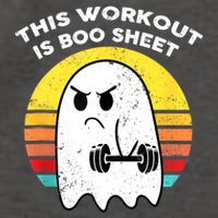 Funny This Workout Is Boo Sheet Halloween Ghost Exercise Gym Vector Backpack