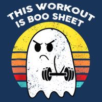 Funny This Workout Is Boo Sheet Halloween Ghost Exercise Gym Infant Baby Jersey Bodysuit
