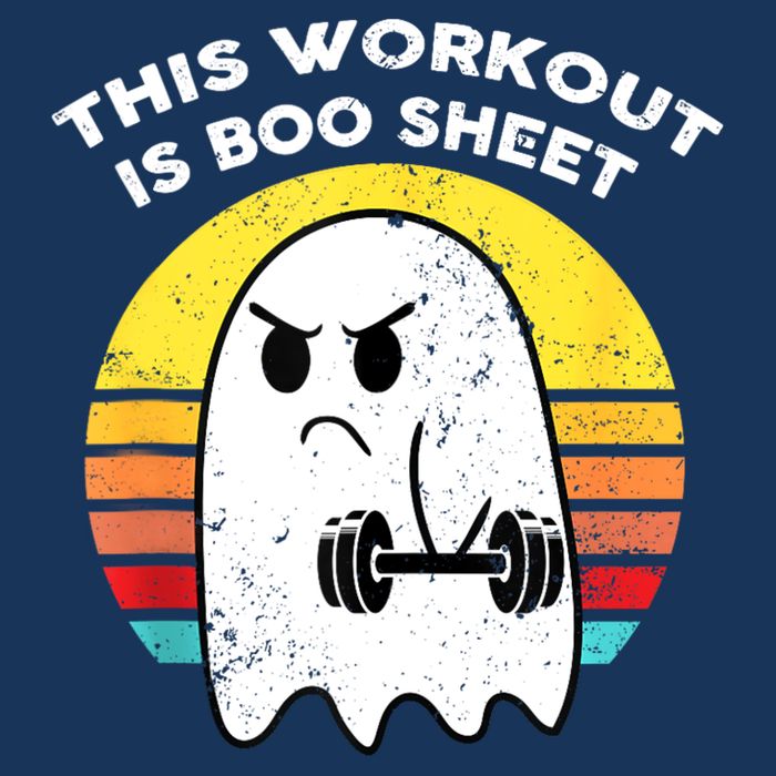 Funny This Workout Is Boo Sheet Halloween Ghost Exercise Gym Infant Baby Jersey Bodysuit