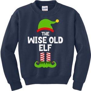 Funny The Wise Old Elf Christmas Family Party Pajama Kids Sweatshirt