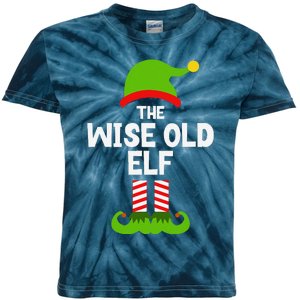 Funny The Wise Old Elf Christmas Family Party Pajama Kids Tie-Dye T-Shirt