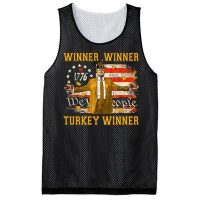 Funny Trump Winner Winner Turkey Dinner Thanksgiving Apparel Mesh Reversible Basketball Jersey Tank