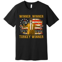 Funny Trump Winner Winner Turkey Dinner Thanksgiving Apparel Premium T-Shirt