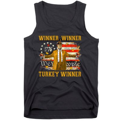 Funny Trump Winner Winner Turkey Dinner Thanksgiving Apparel Tank Top