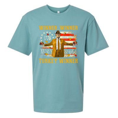 Funny Trump Winner Winner Turkey Dinner Thanksgiving Apparel Sueded Cloud Jersey T-Shirt