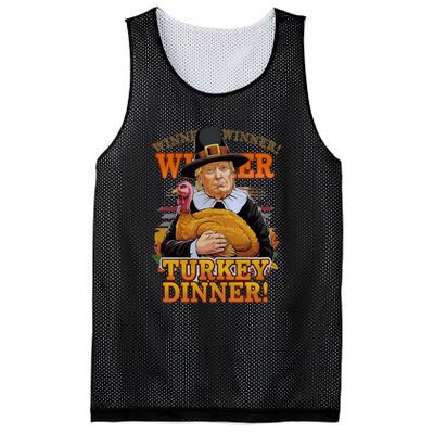 Funny Trump Winner Winner Turkey Dinner Thanksgiving Apparel Mesh Reversible Basketball Jersey Tank