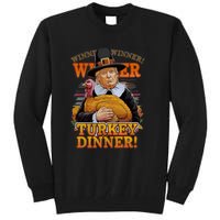 Funny Trump Winner Winner Turkey Dinner Thanksgiving Apparel Tall Sweatshirt