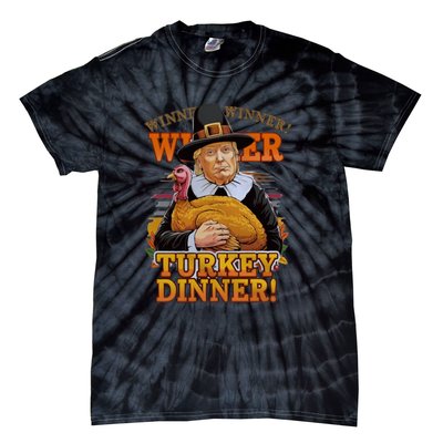 Funny Trump Winner Winner Turkey Dinner Thanksgiving Apparel Tie-Dye T-Shirt