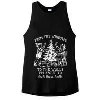 From The Windows To The Walls IM About To Deck These Halls Ladies PosiCharge Tri-Blend Wicking Tank