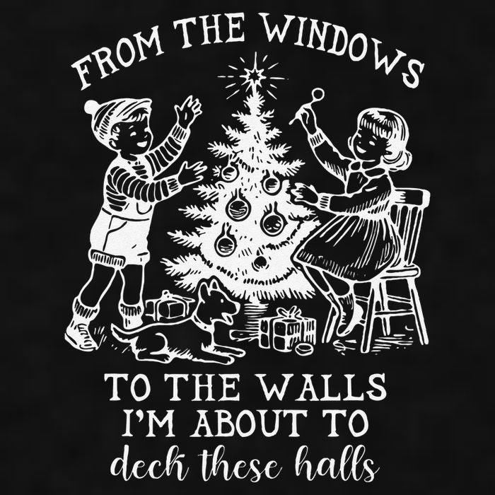 From The Windows To The Walls IM About To Deck These Halls Ladies PosiCharge Tri-Blend Wicking Tank
