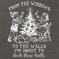 From The Windows To The Walls IM About To Deck These Halls Cotton Canvas Backpack