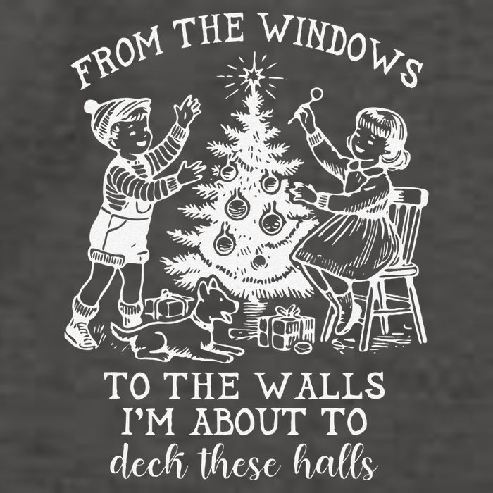 From The Windows To The Walls IM About To Deck These Halls Vector Backpack