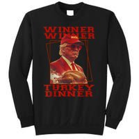 Funny Trump Winner Winner Turkey Dinner Thanksgiving Humor Sweatshirt