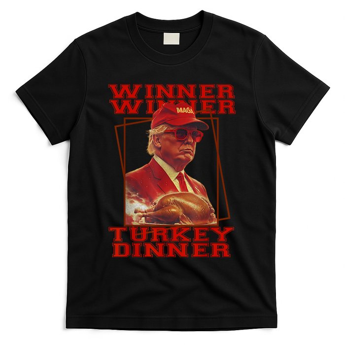 Funny Trump Winner Winner Turkey Dinner Thanksgiving Humor T-Shirt