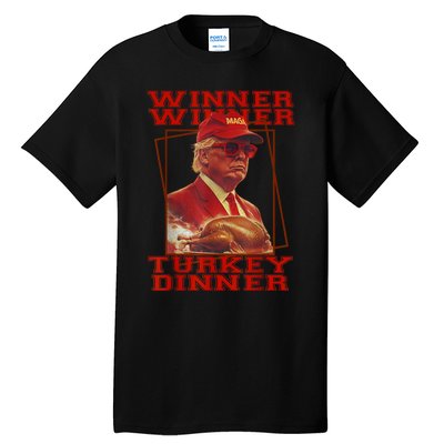 Funny Trump Winner Winner Turkey Dinner Thanksgiving Humor Tall T-Shirt