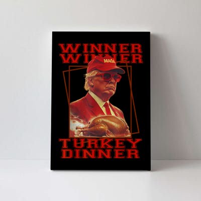 Funny Trump Winner Winner Turkey Dinner Thanksgiving Humor Canvas