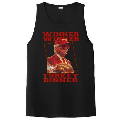 Funny Trump Winner Winner Turkey Dinner Thanksgiving Humor PosiCharge Competitor Tank