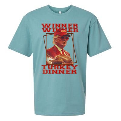 Funny Trump Winner Winner Turkey Dinner Thanksgiving Humor Sueded Cloud Jersey T-Shirt