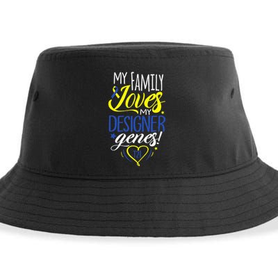 Family T21 World Down Syndrome Awareness Day Sustainable Bucket Hat