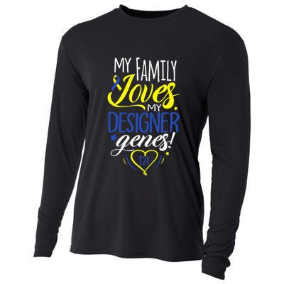 Family T21 World Down Syndrome Awareness Day Cooling Performance Long Sleeve Crew