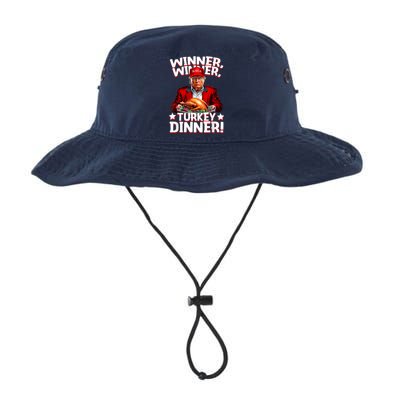 Funny Trump Winner Winner Turkey Dinner Thanksgiving Apparel Legacy Cool Fit Booney Bucket Hat