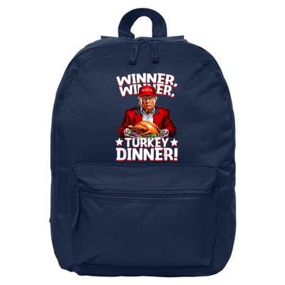 Funny Trump Winner Winner Turkey Dinner Thanksgiving Apparel 16 in Basic Backpack