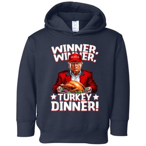 Funny Trump Winner Winner Turkey Dinner Thanksgiving Apparel Toddler Hoodie