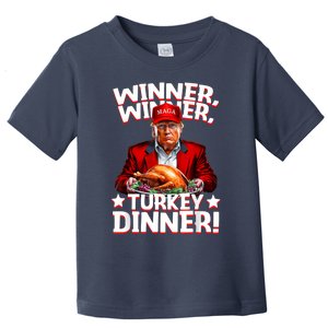 Funny Trump Winner Winner Turkey Dinner Thanksgiving Apparel Toddler T-Shirt