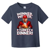 Funny Trump Winner Winner Turkey Dinner Thanksgiving Apparel Toddler T-Shirt