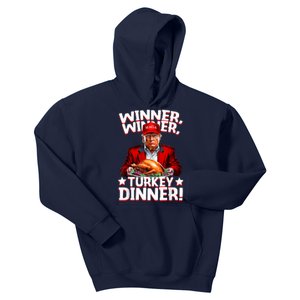 Funny Trump Winner Winner Turkey Dinner Thanksgiving Apparel Kids Hoodie