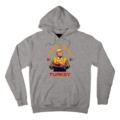 Funny Thanksgiving Winner Winner Turkey Dinner Trump Apparel Tall Hoodie