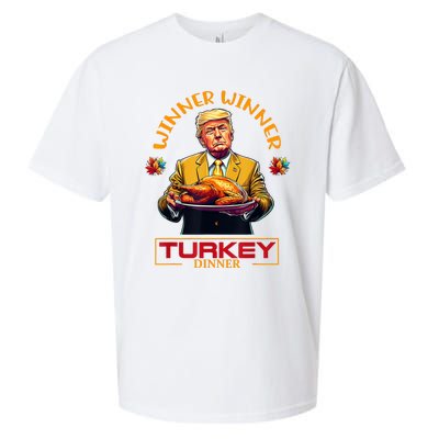 Funny Thanksgiving Winner Winner Turkey Dinner Trump Apparel Sueded Cloud Jersey T-Shirt