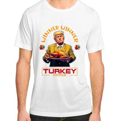 Funny Thanksgiving Winner Winner Turkey Dinner Trump Apparel Adult ChromaSoft Performance T-Shirt