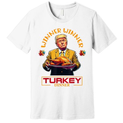 Funny Thanksgiving Winner Winner Turkey Dinner Trump Apparel Premium T-Shirt