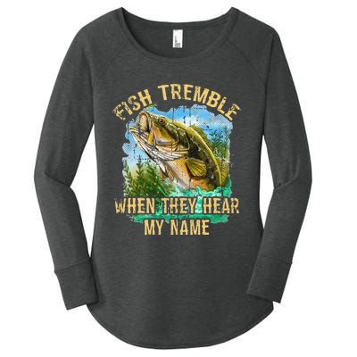 Fish Tremble When They Hear My Name Women's Perfect Tri Tunic Long Sleeve Shirt