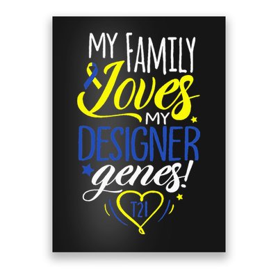 Family T21 World Down Syndrome Awareness Day Poster