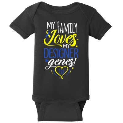 Family T21 World Down Syndrome Awareness Day Baby Bodysuit