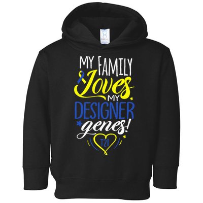 Family T21 World Down Syndrome Awareness Day Toddler Hoodie