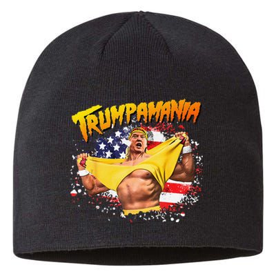 Funny Trumpmania Wrestling Meme 2024 Gift Sustainable Beanie