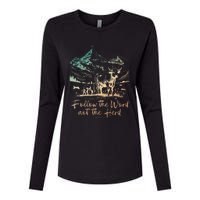 Follow The Word Not The Herd Womens Cotton Relaxed Long Sleeve T-Shirt