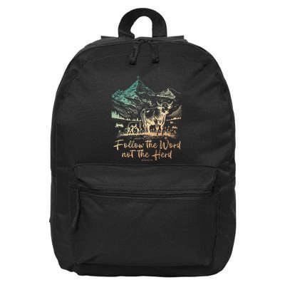 Follow The Word Not The Herd 16 in Basic Backpack