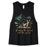 Follow The Word Not The Herd Women's Racerback Cropped Tank