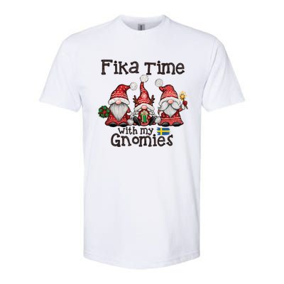 Fika Time With My Gnomies Gnome Christmas 2020 Meaningful Gift Softstyle® CVC T-Shirt